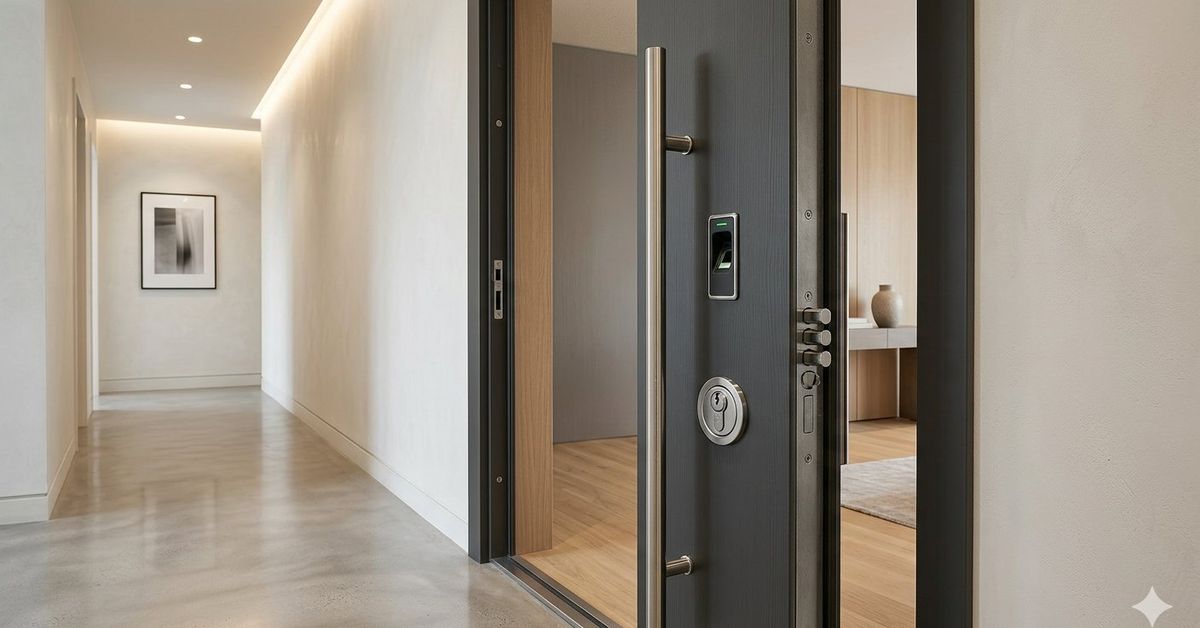 Porte blindée Tenola gamme Essentielle BP1 - vue intérieure