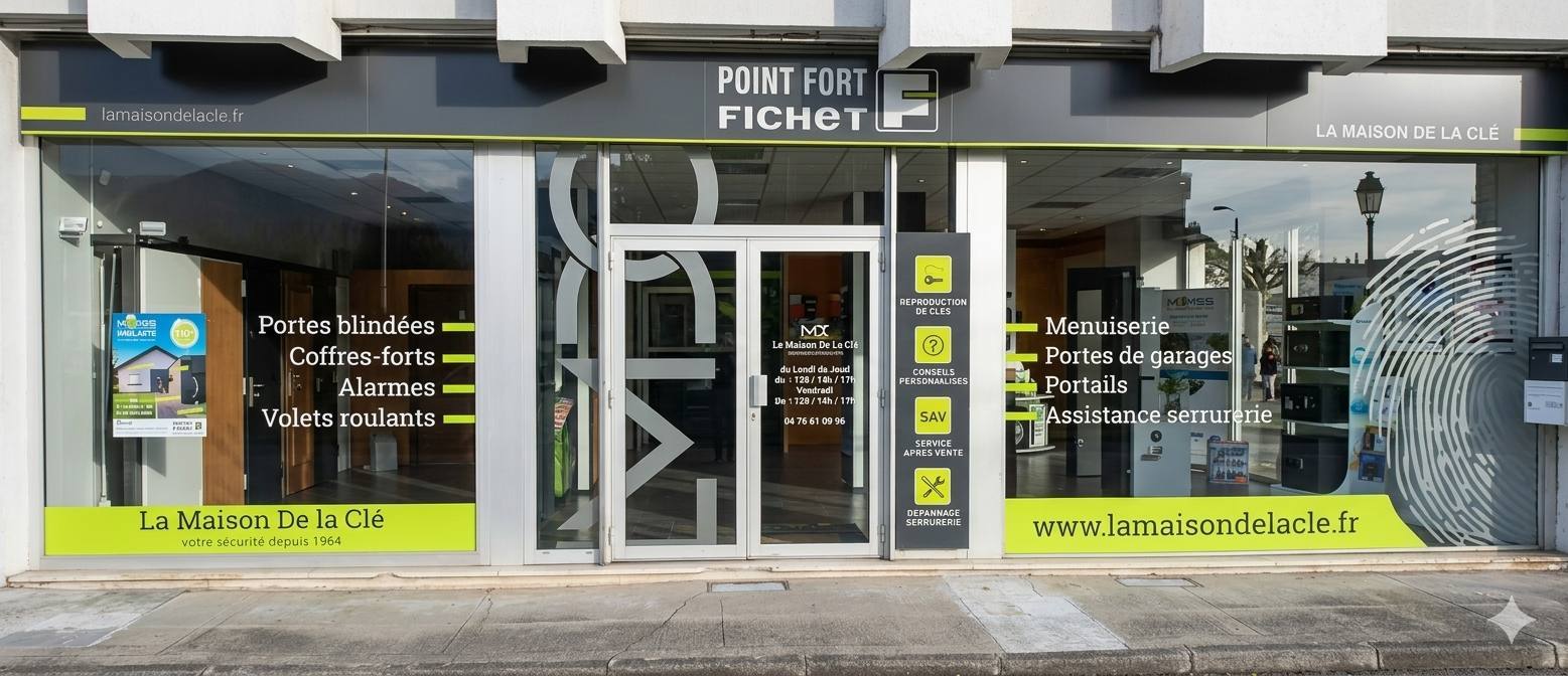 Showroom La Maison de la Clé - Tenola Sécurité, installateur agréé Point Fort Fichet à Meylan